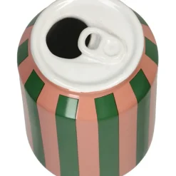 Fabrique de Styles Vases Et Soliflores>Vase canette orange faïence fine d7xh11.3cm Multicolore