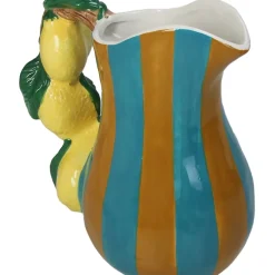 Fabrique de Styles Vases Et Soliflores>Vase citron dolomite 18x12x20cm Multicolore