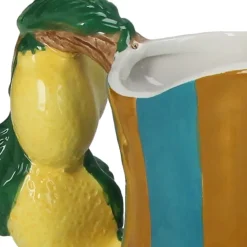 Fabrique de Styles Vases Et Soliflores>Vase citron dolomite 18x12x20cm Multicolore