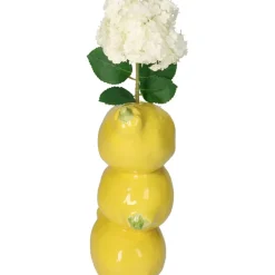 Fabrique de Styles Vases Et Soliflores>Vase citron 10.5x8.5x19.5cm Jaune