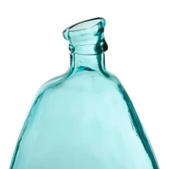 Fabrique de Styles Vases Et Soliflores>Vase colibri d26xh47cm verre recyclé Turquoise