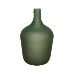 Fabrique de Styles Vases Et Soliflores>Vase dame jeanne comete mat d18xh30cm verre recyclé Sauge
