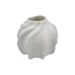 Fabrique de Styles Vases Et Soliflores>Vase en céramique h10cm Blanc