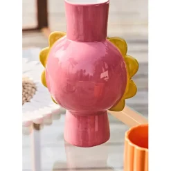 Fabrique de Styles Vases Et Soliflores>Vase en dolomite h22cm - Maya Rose