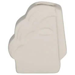 Fabrique de Styles Vases Et Soliflores>Vase en grès écru h16cm - Greeka Ecru