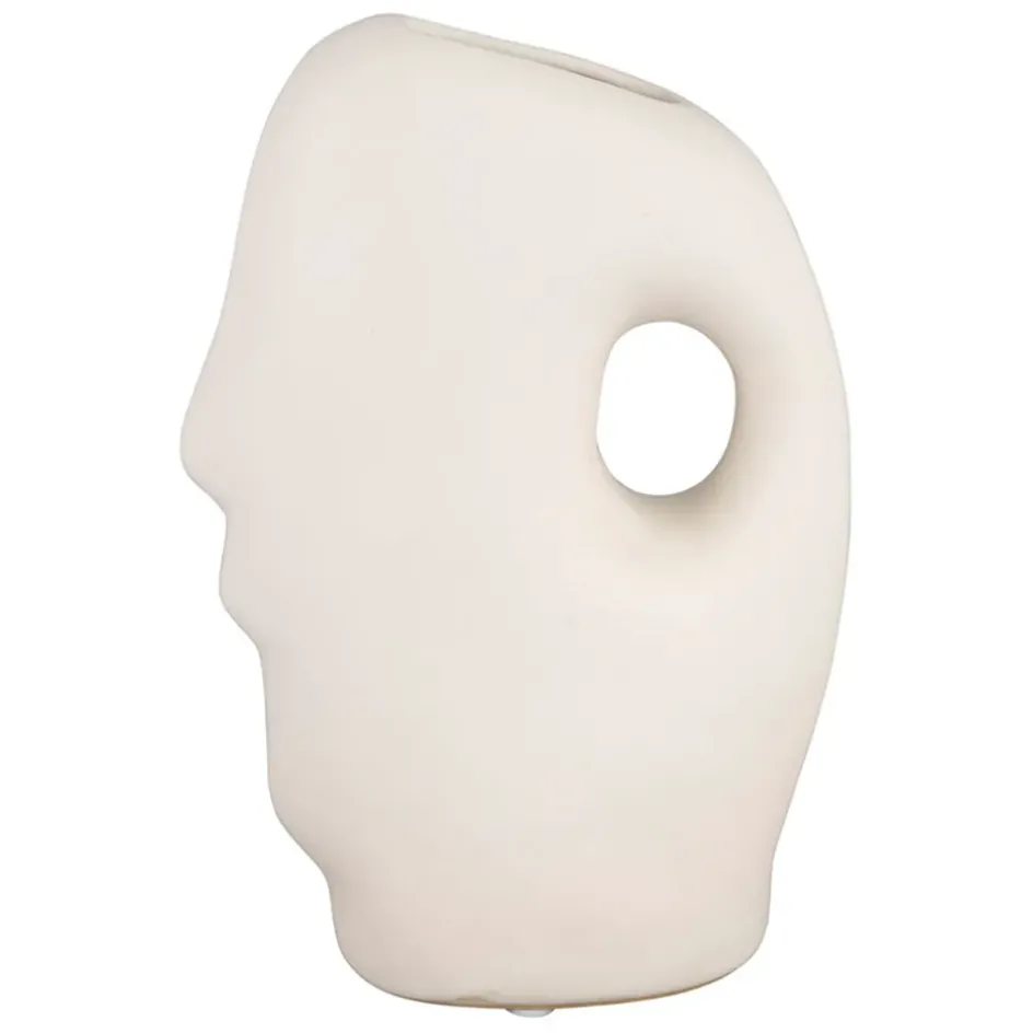 Fabrique de Styles Vases Et Soliflores>Vase en grès 16x8xh23cm - Organic Ecru