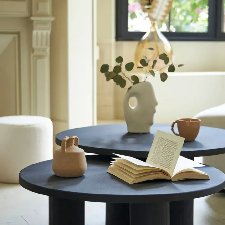 Fabrique de Styles Vases Et Soliflores>Vase en grès 16x8xh23cm - Organic Ecru