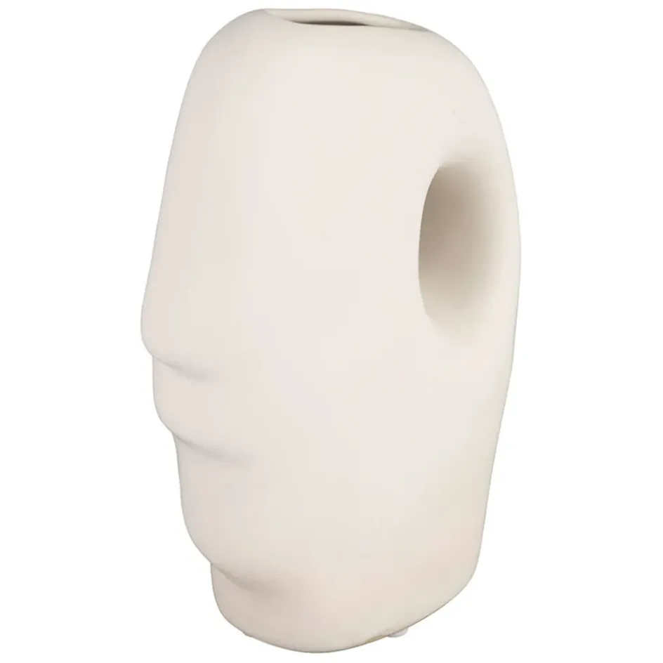 Fabrique de Styles Vases Et Soliflores>Vase en grès 16x8xh23cm - Organic Ecru