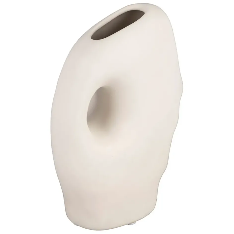 Fabrique de Styles Vases Et Soliflores>Vase en grès 16x8xh23cm - Organic Ecru