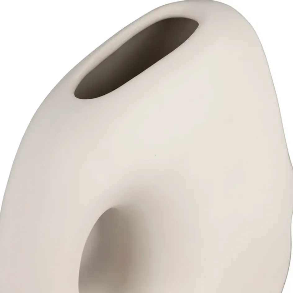 Fabrique de Styles Vases Et Soliflores>Vase en grès 16x8xh23cm - Organic Ecru