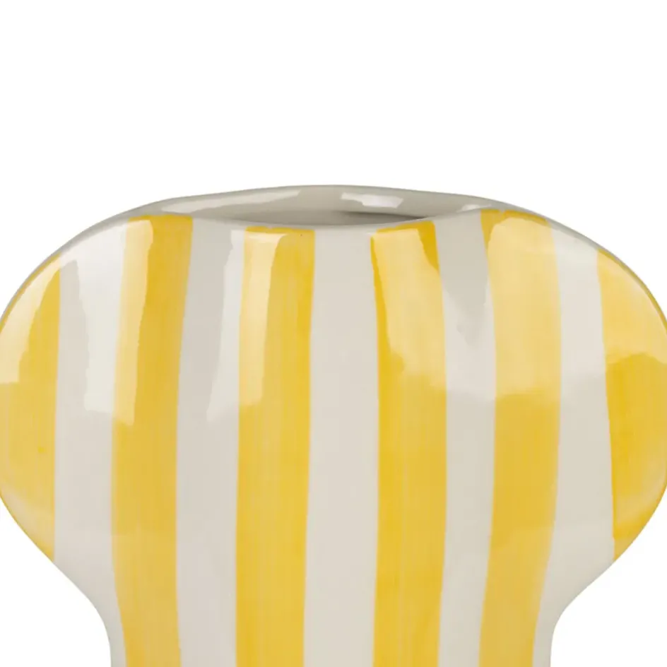 Fabrique de Styles Vases Et Soliflores>Vase en grès h31.5cm - Artist Jaune