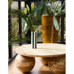 Fabrique de Styles Vases Et Soliflores>Vase en grès émeraude h23.5cm - Artist Emeraude