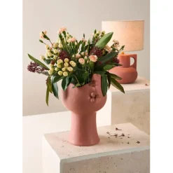Fabrique de Styles Vases Et Soliflores>Vase en grès h29cm - Face Terracotta