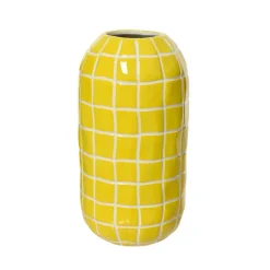 Fabrique de Styles Vases Et Soliflores>Vase en porcelaine h21cm Jaune