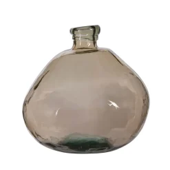 Fabrique de Styles Vases Et Soliflores>Vase en verre recyclé d20xh23cm - Simplicity Sable