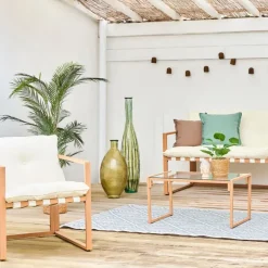 Fabrique de Styles Vases Et Soliflores>Vase en verre recycle h100cm - Palermo Vert