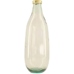 Fabrique de Styles Vases Et Soliflores>Vase en verre recylé d15xh40cm Beige