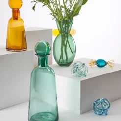 Fabrique de Styles Vases Et Soliflores>Vase en verre d14xh40cm - Pop'S Vert