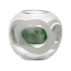 Fabrique de Styles Vases Et Soliflores>Vase en verre d19xh17cm - Eucalyptus Vert