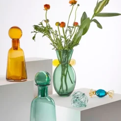 Fabrique de Styles Vases Et Soliflores>Vase en verre h28.5cm - Pop'S Vert