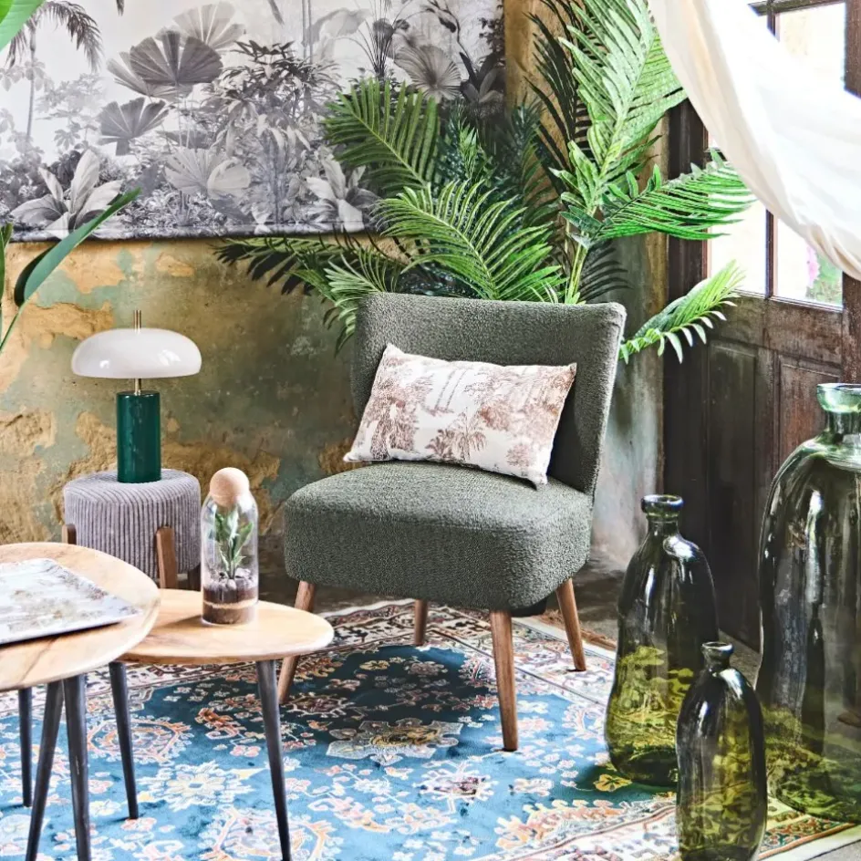 Fabrique de Styles Vases Et Soliflores>Vase en verre h35cm - Simplicity Vert