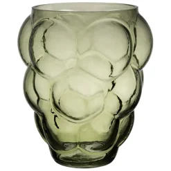 Fabrique de Styles Vases Et Soliflores>Vase en verre h25cm - Tanri Vert