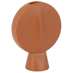 Fabrique de Styles Vases Et Soliflores>Vase face 14x6xh18cm gres Terracotta
