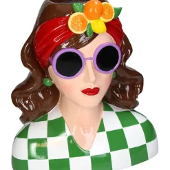 Fabrique de Styles Vases Et Soliflores>Vase femme châtin h29cm Multicolore