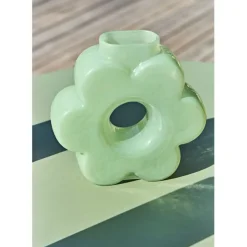 Fabrique de Styles Vases Et Soliflores>Vase fleur en verre menthe Vert