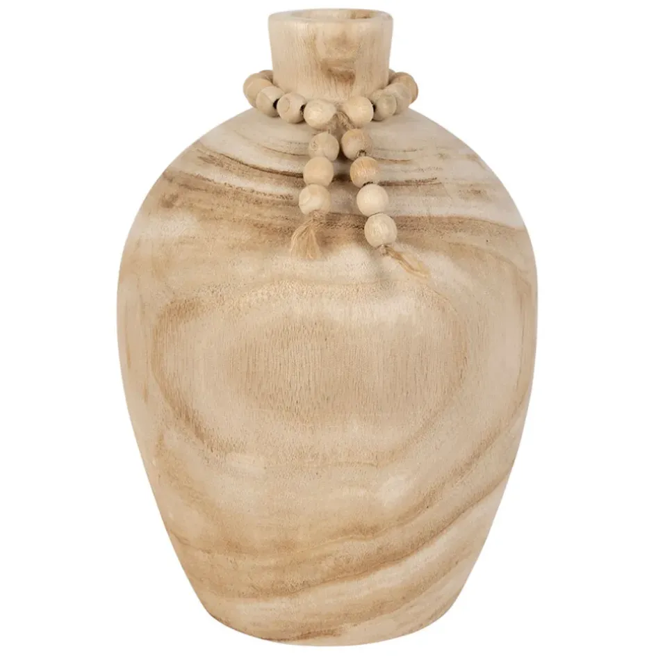 Fabrique de Styles Vases Et Soliflores>Vase fleurs séchées en paulownia h27cm - Boende Naturel