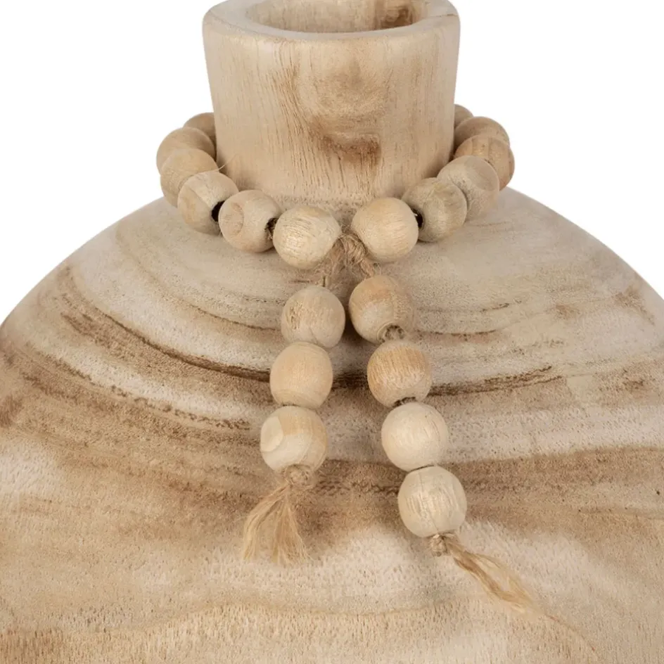 Fabrique de Styles Vases Et Soliflores>Vase fleurs séchées en paulownia h27cm - Boende Naturel