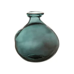 Fabrique de Styles Vases Et Soliflores>Vase gali d16xh18cm verre recyclé Emeraude