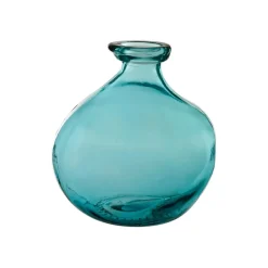 Fabrique de Styles Vases Et Soliflores>Vase gali d16xh18cm verre recyclé Turquoise