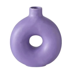 Fabrique de Styles Vases Et Soliflores>Vase lanyo h20cm en gres Lilas