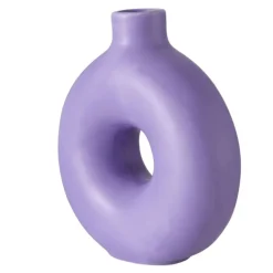Fabrique de Styles Vases Et Soliflores>Vase lanyo h20cm en gres Lilas