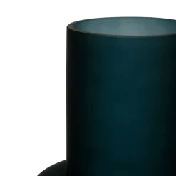 Fabrique de Styles Vases Et Soliflores>Vase mat eterra d15xh25cm verre Bleu