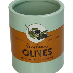 Fabrique de Styles Cache-pots Et Supports>Vase olives en faïence 11x11x13.3cm Multicolore