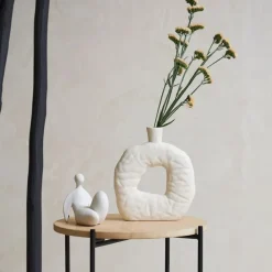 Fabrique de Styles Vases Et Soliflores>Vase organique en grès h25cm - Greeka Beige