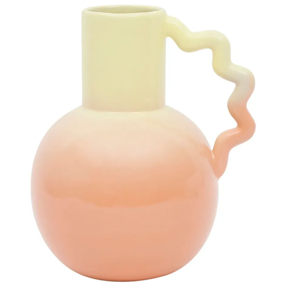 Fabrique de Styles Vases Et Soliflores>Vase pichet en grès h24cm - Lumi Corail