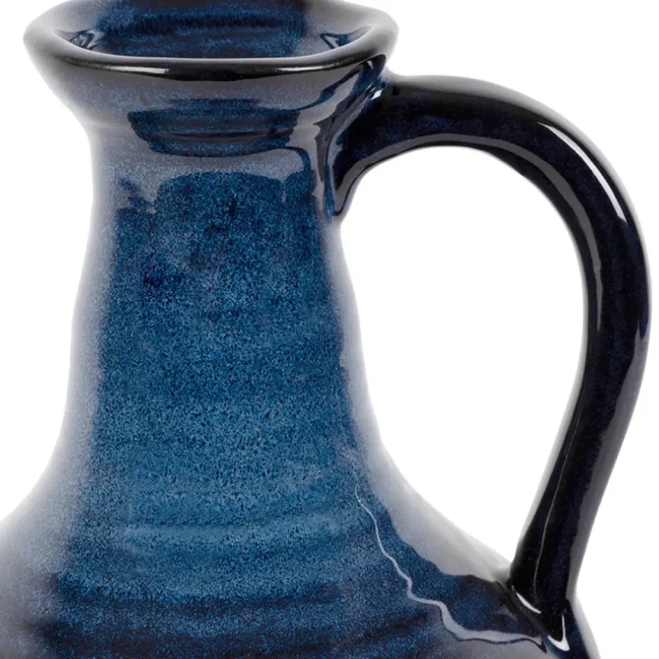 Fabrique de Styles Vases Et Soliflores>Vase pichet en grès h24cm - Mijas Indigo