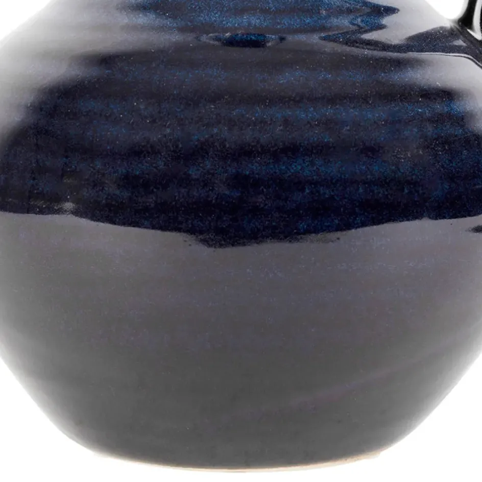 Fabrique de Styles Vases Et Soliflores>Vase pichet en grès h24cm - Mijas Indigo