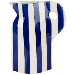 Fabrique de Styles Vases Et Soliflores>Vase pichet en grès h24cm - Artist Indigo