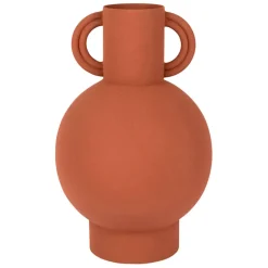 Fabrique de Styles Vases Et Soliflores>Vase pour fleur séchée en fer - sweet leaves Terracotta