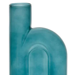 Fabrique de Styles Vases Et Soliflores>Vase soliflore émeraude en verre - blue sand Emeraude