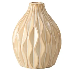 Fabrique de Styles Vases Et Soliflores>Vase zalina d12cm Crème