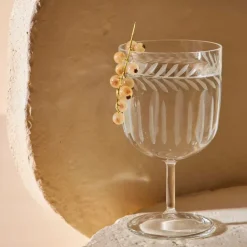 Fabrique de Styles Verres À Eau Et Gobelets>Verre à pied en verre borosilicate 25cl - Azelie Transparent