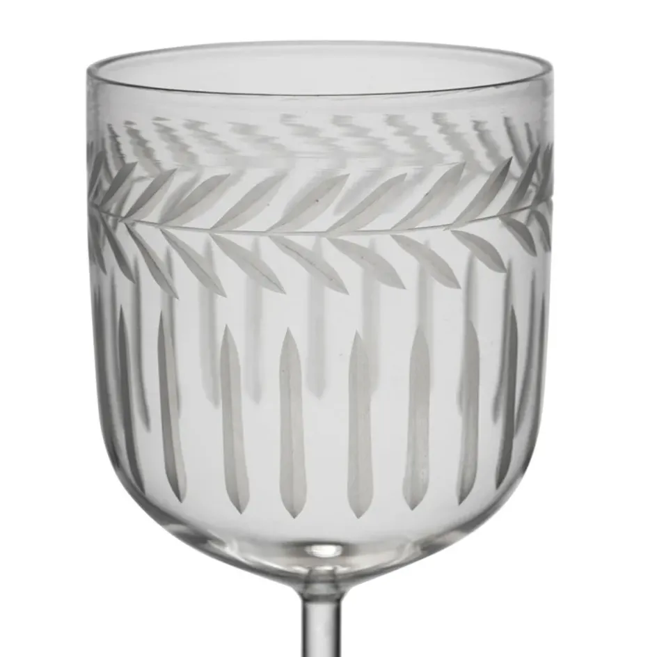 Fabrique de Styles Verres À Eau Et Gobelets>Verre à pied en verre borosilicate 20cl - Azelie Transparent