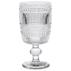 Fabrique de Styles Verres À Vin>Verre à pied en verre 30cl - strie Transparent