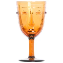 Fabrique de Styles Verres À Vin>Verre à pied visage Ambre