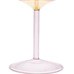 Fabrique de Styles Verres À Vin>Verre a pied en verre borosilicate 25cl - Funny Jaune clair